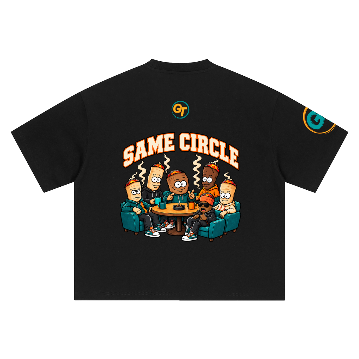 Green Team “Same Circle” Heavyweight Boxy Tee